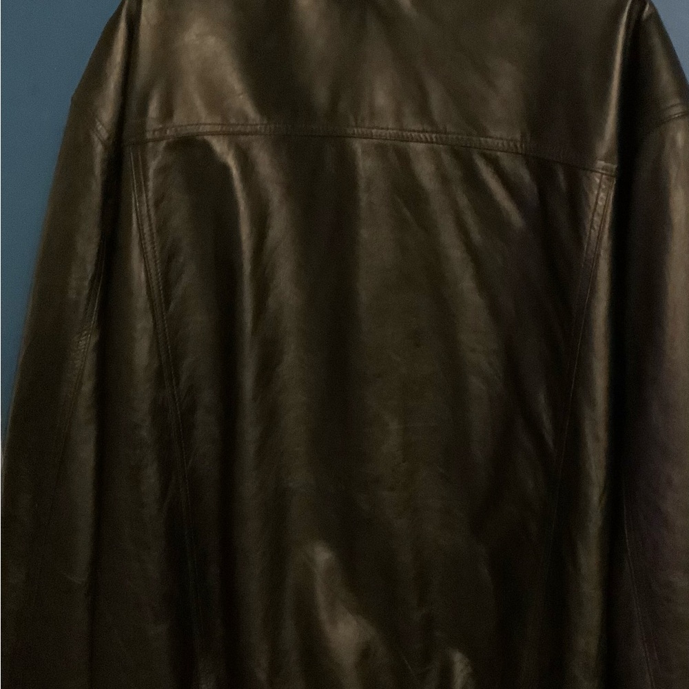 Chaps Leather Jacket - Picture 3 of 4